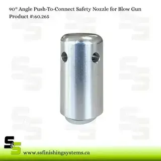 90 Degree Angle Push-To-Connect Safety Nozzle for Blow Gun Product Image