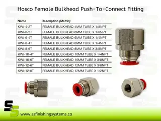 Hosco Female Bulkhead KWI Product Image