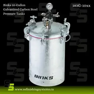 Binks 10-Gallon Galvanized Carbon Steel Pressure Tanks Product Image