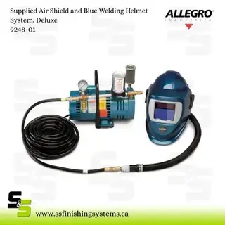 Supplied Air Shield and Blue Welding Helmet System, Deluxe Product Image