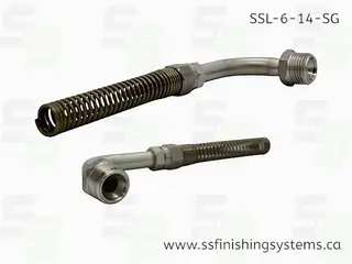 TUBE 90 3/8 NPS (M) 1/4 TUBING WITH SPRING GUARD Product Image