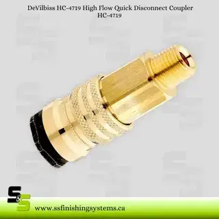 DeVilbiss QD Coupler 1/4 NPT(M) with Seat HC-4719 Product Image