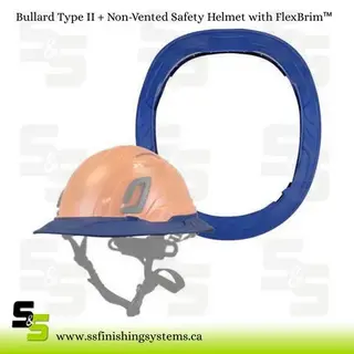 Bullard Type II + Non-Vented Safety Helmet with FlexBrim (non-Mips) Hi-Viz Orange Shell Product Image