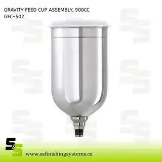 DeVilbiss 900cc Aluminum Gravity Feed Cup GFC-502 Product Image