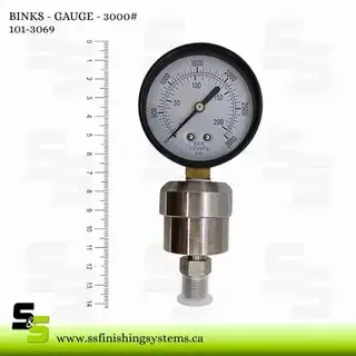 Binks 3000 PSI Pressure Gauge101-3069 Product Image