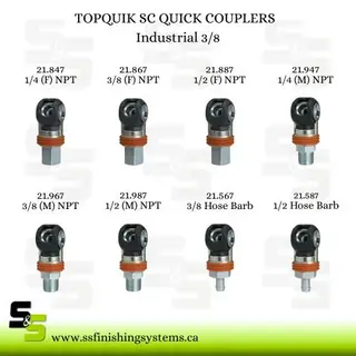 TOPQUIK SC QUICK COUPLERS INDUSTRIAL 3/8 Product Image