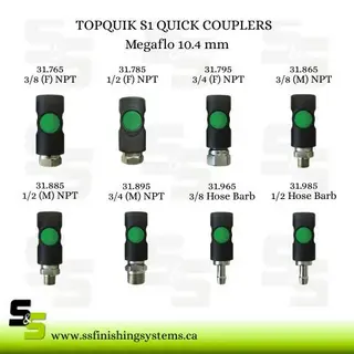 TOPQUIK S1 QUICK COUPLERS MEGAFLO Product Image