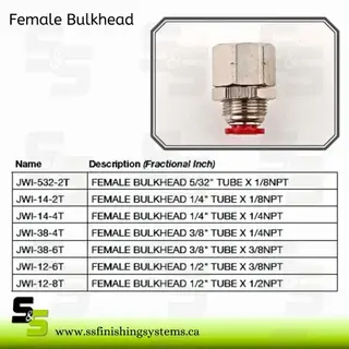 Hosco Female Bulkhead JWI Product Image
