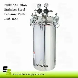 Binks 15-Gallon Stainless Steel Pressure Tank Product Image
