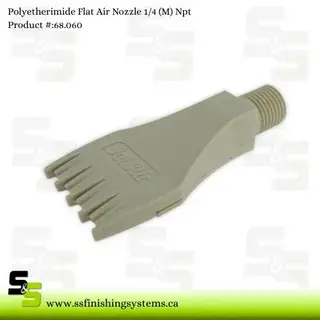 Polyetherimide Flat Air Nozzle 1/4 (M) Npt Product Image