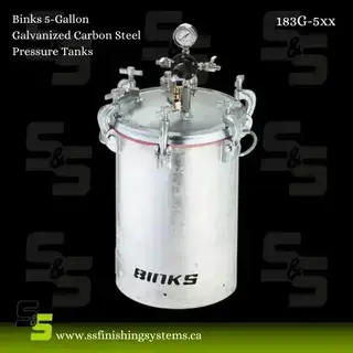 Binks 5-Gallon Galvanized Carbon Steel Pressure Tanks Product Image