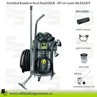 Hafcovac Certified Stainless Steel Vacuums Dual EXLR Product Image