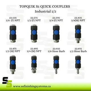 TOPQUIK S1 QUICK COUPLERS Industial 1/2 Product Image