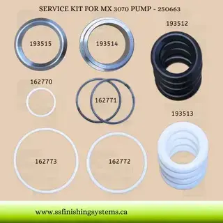 Binks FX190PU Pump Seal Kit 250663 Product Image