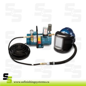 Supplied Air Shield and Black Welding Helmet System, Deluxe