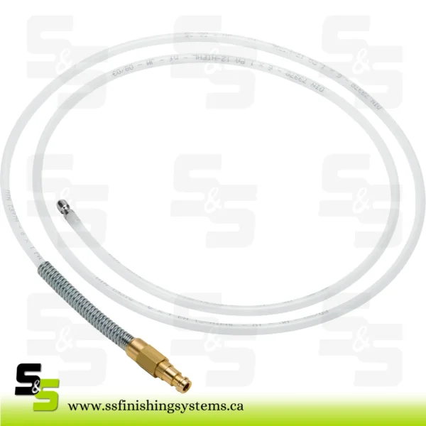 SATA Nylon wand, flexible, 1500 mm long , Ø 6 mm, with rotary nozzle 360°, diagonally spraying forward an