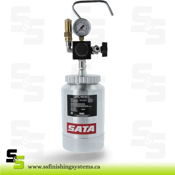 SATA mini set 2 pressure pot 2 ltr. single pressure reducer