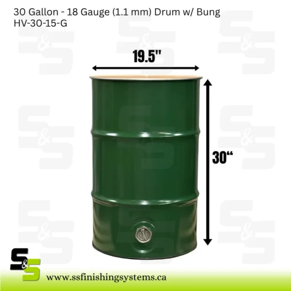 18 Gauge (1.1 mm) Drum