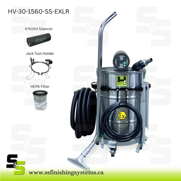 Hafcovac Certified Stainless Steel Vacuums EXLR
