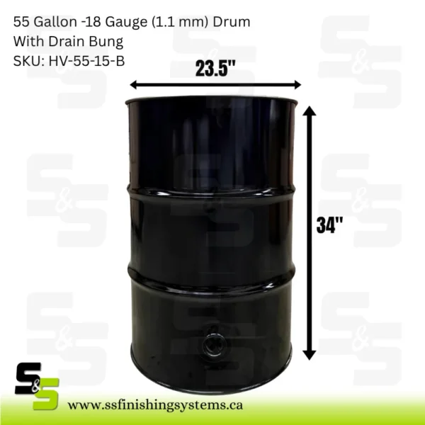 18 Gauge (1.1 mm) Drum