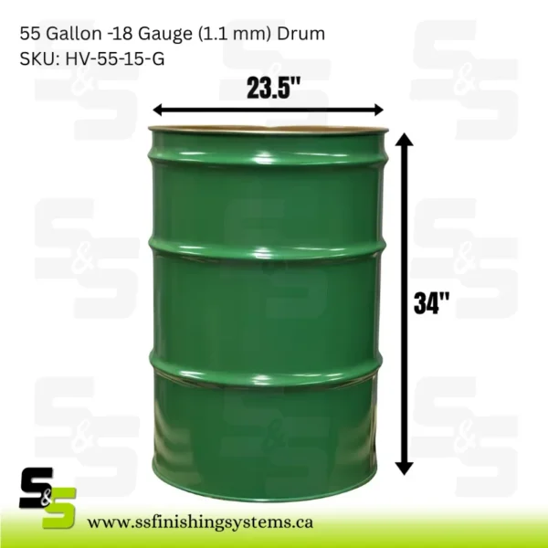 18 Gauge (1.1 mm) Drum