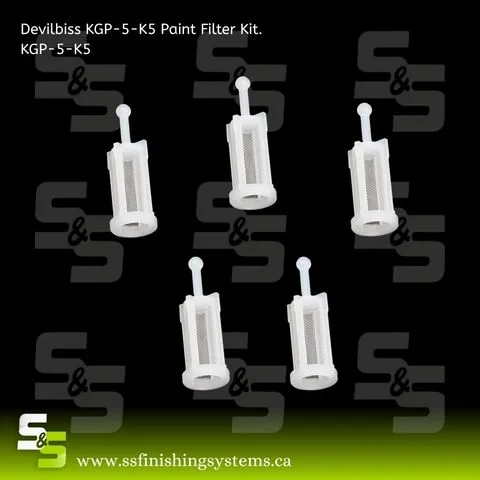 DeVilbiss Paint Filter Kit (5-Pack) – KGP-5-K5