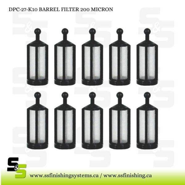 DPC-27-K10 BARREL FILTER 200 MICRON