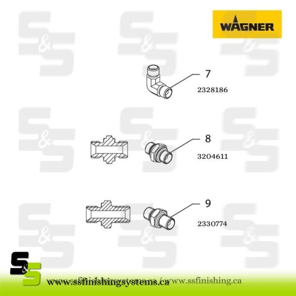 2328186 Fitting-EF-MM-G1/4-G1/4-530bar-SSt