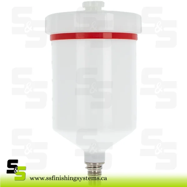 SATA 0.6 l QCC reusable plastic cup with thread [for SATA KLC, LM 2000, jet 2000, jet 90-2] corresponds t