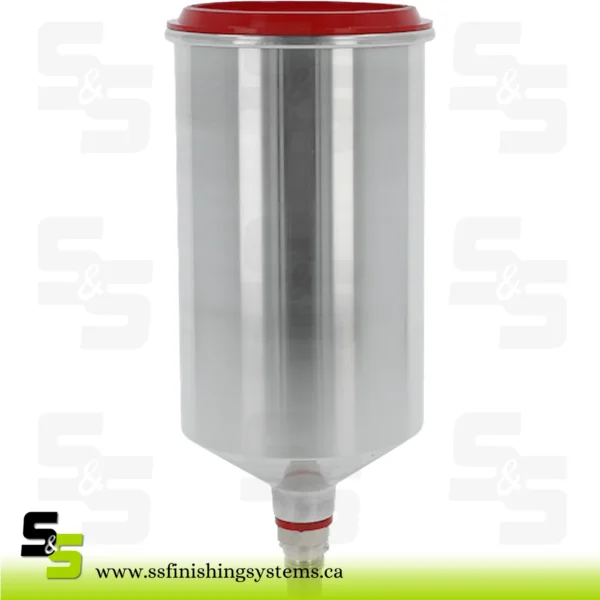 SATA Reusable aluminium cup, 1.0 l with QCC and fine threaded connection [for jet5000 B, jet4000 B, jet30