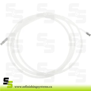 SATA Nylon wand, flexible 3000 mm long, Ø 8 mm, with rotary nozzle 360° and spraying forward SATA Nylon wand, flexible 3000 mm long, Ø 8 mm, with rotary nozzle 360° and spraying forward