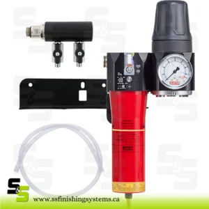 SATA filter 524 single-stage sinter filter, pressure regulator, outlet module [2 x 1/4″ male thread]