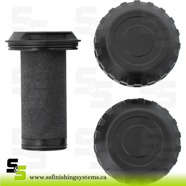 SATA Activated charcoal filter #218206, incl 2 filter caps [for SATA Vision 5000 Air Carbon Regulator]