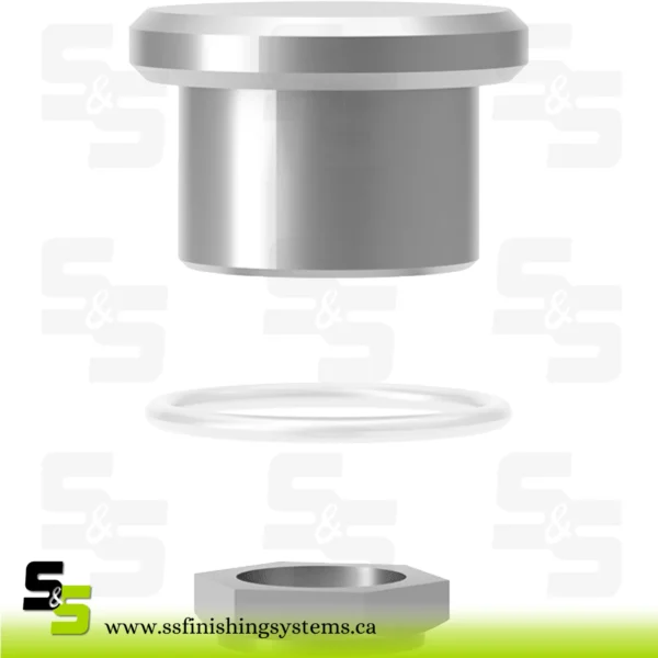 SATA Blind plug for lid, stainless steel