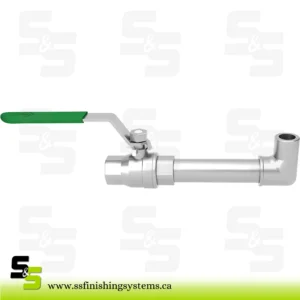 SATA Material extraction ball tap, complete G 1/2″ (male thread) DN5 stainless steel