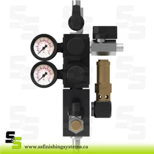 SATA Compressed air inlet fitting complete with second control