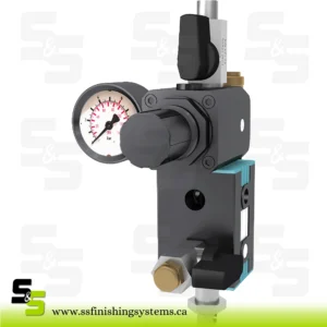 SATA Compressed air inlet fitting complete with precision regulator