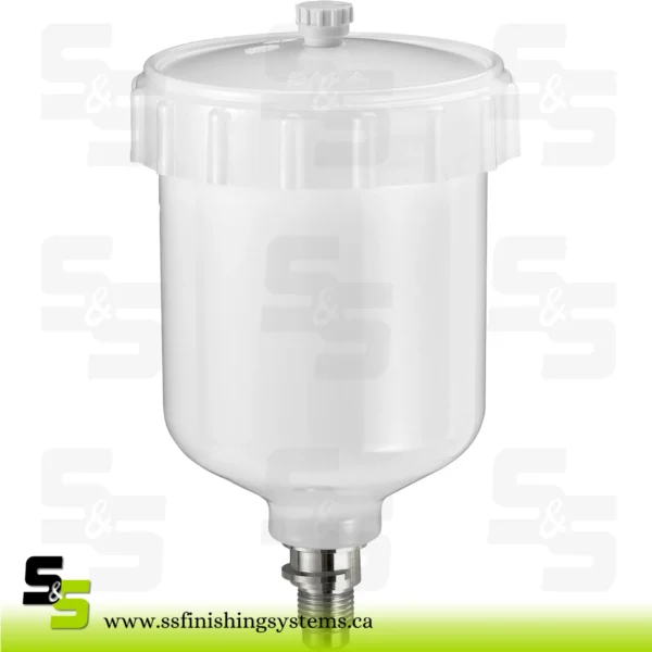 SATA Reusable plastic cup, 0.125 l with QCC and fine thread [for SATAminijet spray guns]