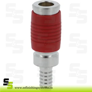 SATA quick coupling, red, with hose olive 9 mm SATA quick coupling, red, with hose olive 9 mm