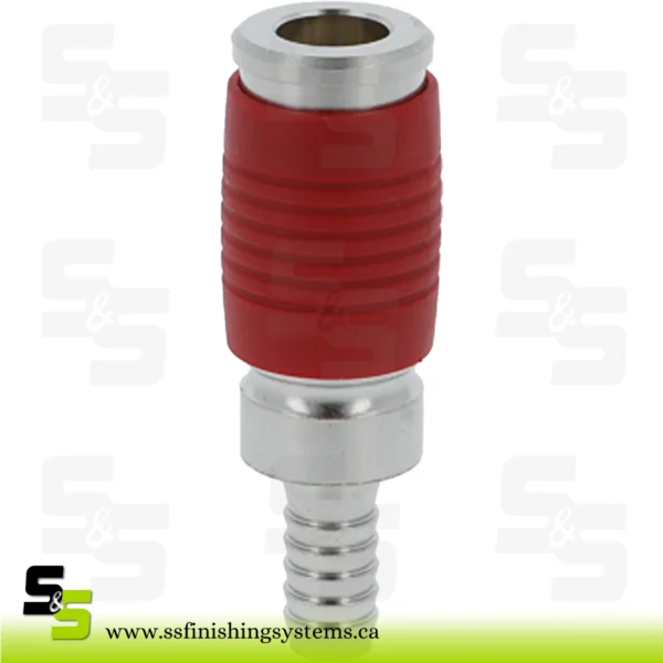 SATA quick coupling, red, with hose olive 9 mm SATA quick coupling, red, with hose olive 9 mm