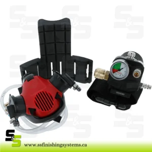 SATA respirator kit: SATA air star C and belt unit with activated charcoal filter and air regulation valve