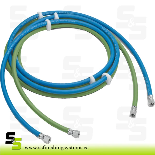SATA hose pair 6 x 6 mm, 3 m, G 1/4″ [female thread] [material and air] [for SATA mini set 2]
