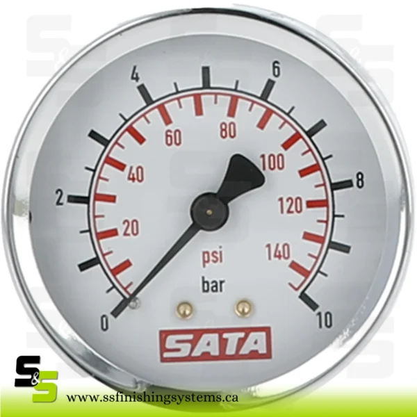 SATA Pressure gauge 0  10 bar, 50 mm [for SATA filter series 200, 300 and 400, 2K mix]
