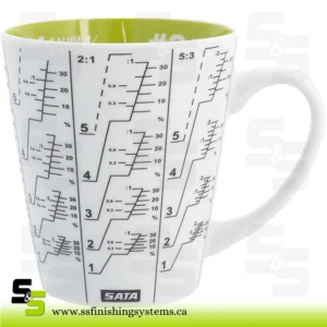 SATA Coffee mug, China White/Green [RPS measurements] 340 Ml