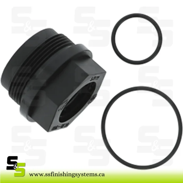 SATA Plastic nut with 2 O-rings for SATA filter series 300 and 400