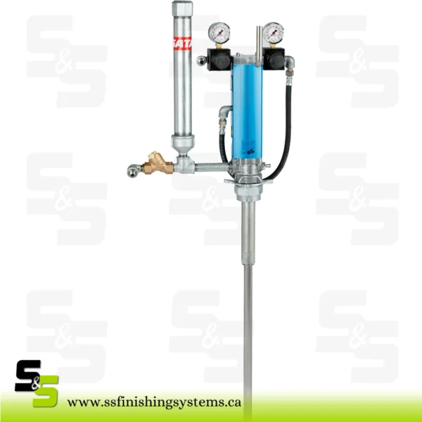 SATA HKU 200 l barrel pump unit, cpl., consisting of piston pump 1:3 with hose pair 10 m, SATAjet 1000 KK spray gun, nylon, door and hook wand SATA HKU 200 l barrel pump unit, cpl., consisting of piston pump 1:3 with hose pair 10 m, SATAjet 1000 KK spray gun, nylon, door and hook wand