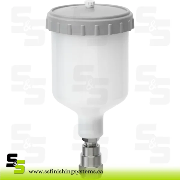 SATA 0.3 l reusable plastic cup, with fine thread, cpl. for SATAjet B,.jet GR, jet NR 95