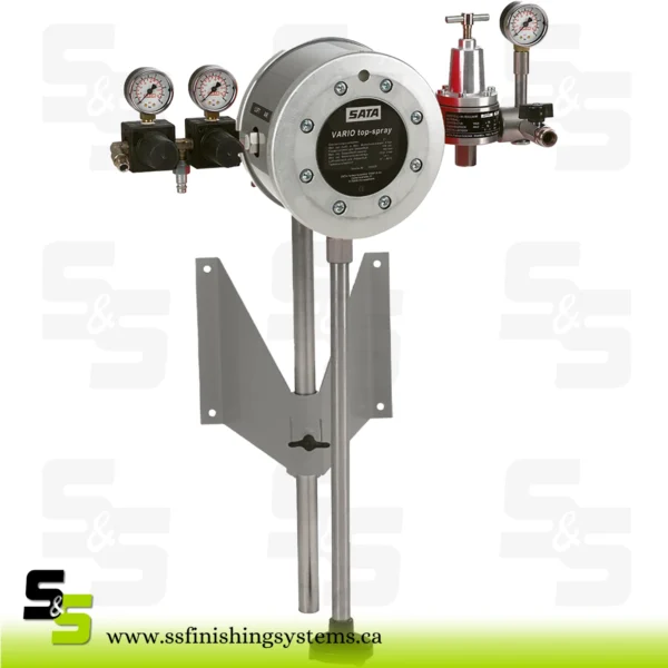 SATA vario top spray W, double diaphragm pump 1:1 wall mounted version, with material fine pressure