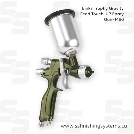 1466-LVMP Binks Trophy Touch-UP Gravity Feed Spray Gun 1466