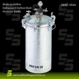 183G-15XX Binks 15-Gallon Galvanized Carbon Steel Pressure Tanks